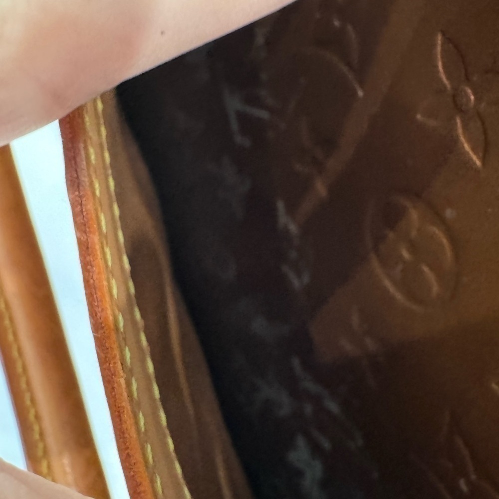 Louis Vuitton Thompson Square Monogram Vernis patent leather large VINTAGE bag - Picture 9 of 10